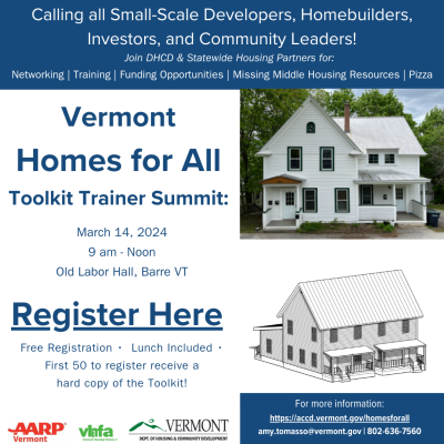Vermont Homes for All Toolkit Trainer Summit